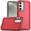 Military Grade TUFF Rank Hybrid Armor Case for Samsung Galaxy S25 - Red