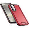 Military Grade TUFF Rank Hybrid Armor Case for Samsung Galaxy S25 - Red