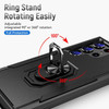 Military Grade TUFF Shockproof Hybrid Armor Case with Ring Grip for Samsung Galaxy S25 Ultra - Black