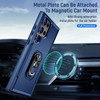 Military Grade TUFF Shockproof Hybrid Armor Case with Ring Grip for Samsung Galaxy S25 Ultra - Blue