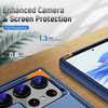 Military Grade TUFF Shockproof Hybrid Armor Case with Ring Grip for Samsung Galaxy S25 Ultra - Blue