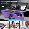 Military Grade TUFF Shockproof Hybrid Armor Case with Ring Grip for Samsung Galaxy S25 Ultra - Purple