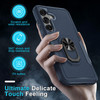 Military Grade TUFF Shockproof Hybrid Armor Case with Ring Grip for Samsung Galaxy S25 Plus - Blue