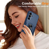 Military Grade TUFF Shockproof Hybrid Armor Case with Ring Grip for Samsung Galaxy S25 Plus - Blue