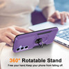 Military Grade TUFF Shockproof Hybrid Armor Case with Ring Grip for Samsung Galaxy S25 Plus - Purple