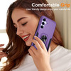 Military Grade TUFF Shockproof Hybrid Armor Case with Ring Grip for Samsung Galaxy S25 Plus - Purple