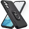 Military Grade TUFF Shockproof Hybrid Armor Case with Ring Grip for Samsung Galaxy S25 - Black