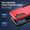 Military Grade TUFF Shockproof Hybrid Armor Case with Ring Grip for Samsung Galaxy S25 - Red