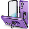 Military Grade TUFF Shockproof Hybrid Armor Case with Ring Grip for Samsung Galaxy S25 - Purple