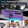 Military Grade TUFF Shockproof Hybrid Armor Case with Ring Grip for Samsung Galaxy S25 - Purple