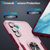 Military Grade TUFF Shockproof Hybrid Armor Case with Ring Grip for Samsung Galaxy S25 - Pink