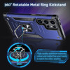 Military Grade Robust Series Dual Layer Hybrid Case with Ring Grip for Samsung Galaxy S25 Ultra - Blue