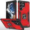 Military Grade Robust Series Dual Layer Hybrid Case with Ring Grip for Samsung Galaxy S25 Ultra - Red