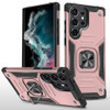 Military Grade Robust Series Dual Layer Hybrid Case with Ring Grip for Samsung Galaxy S25 Ultra - Rose Gold