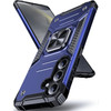 Military Grade Robust Series Dual Layer Hybrid Case with Ring Grip for Samsung Galaxy S25 Plus - Blue