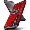 Military Grade Robust Series Dual Layer Hybrid Case with Ring Grip for Samsung Galaxy S25 - Red