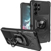 Military Grade Robotic Series Hybrid Case with Ring Grip for Samsung Galaxy S25 Ultra - Black