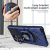 Military Grade Robotic Series Hybrid Case with Ring Grip for Samsung Galaxy S25 Ultra - Blue