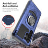 Military Grade Robotic Series Hybrid Case with Ring Grip for Samsung Galaxy S25 Ultra - Blue