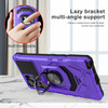 Military Grade Robotic Series Hybrid Case with Ring Grip for Samsung Galaxy S25 Ultra - Purple