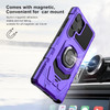 Military Grade Robotic Series Hybrid Case with Ring Grip for Samsung Galaxy S25 Ultra - Purple