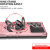Military Grade Robotic Series Hybrid Case with Ring Grip for Samsung Galaxy S25 Ultra - Rose Gold