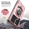 Military Grade Robotic Series Hybrid Case with Ring Grip for Samsung Galaxy S25 Ultra - Rose Gold