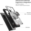 Military Grade Robotic Series Hybrid Case with Ring Grip for Samsung Galaxy S25 Ultra - Silver