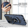 Military Grade Robotic Series Hybrid Case with Ring Grip for Samsung Galaxy S25 Plus - Blue