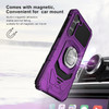 Military Grade Robotic Series Hybrid Case with Ring Grip for Samsung Galaxy S25 Plus - Purple