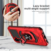 Military Grade Robotic Series Hybrid Case with Ring Grip for Samsung Galaxy S25 Plus - Red