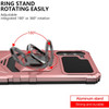 Military Grade Robotic Series Hybrid Case with Ring Grip for Samsung Galaxy S25 - Rose Gold
