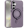 Candy Series Hybrid Case with MagSafe Magnetic Ring for Samsung Galaxy S25 Plus - Purple