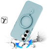 Candy Series Hybrid Case with MagSafe Magnetic Ring for Samsung Galaxy S25 - Sky Blue