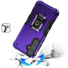 Military Grade Shockproof Hybrid Armor Case with Ring Grip for Samsung Galaxy S25 - Purple