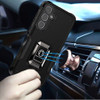 Military Grade Shockproof Hybrid Armor Case with Ring Grip for Samsung Galaxy S25 - Black