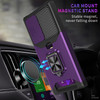Military Grade All-In-One Ring Stand Card Case for Samsung Galaxy S25 Ultra - Purple