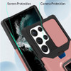 Military Grade All-In-One Ring Stand Card Case for Samsung Galaxy S25 Ultra - Rose Gold