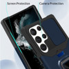 Military Grade All-In-One Ring Stand Card Case for Samsung Galaxy S25 Ultra - Blue