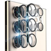 2-Pack HD Tempered Glass Camera Lens Protector with Anti-Reflective Ring for Samsung Galaxy S25 Ultra