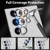 HD Tempered Glass Camera Lens Protector with Anti-Reflective Ring for Samsung Galaxy S25 Ultra