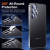 HD Tempered Glass Camera Lens Protector with Anti-Reflective Ring for Samsung Galaxy S25