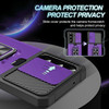 Military Grade All-In-One Ring Stand Card Case for Samsung Galaxy S25 Plus - Purple
