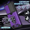 Military Grade All-In-One Ring Stand Card Case for Samsung Galaxy S25 Plus - Purple