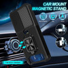 Military Grade All-In-One Ring Stand Card Case for Samsung Galaxy S25 Plus - Black