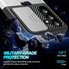 Military Grade All-In-One Ring Stand Card Case for Samsung Galaxy S25 Plus - Silver