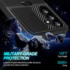 Military Grade All-In-One Ring Stand Card Case for Samsung Galaxy S25 - Black