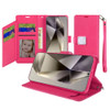 Extra Series Essential Leather Wallet Stand Case for Samsung Galaxy S25 Ultra - Pink