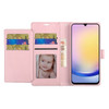 Extra Series Essential Leather Wallet Stand Case for Samsung Galaxy S25 Ultra - Rose Gold