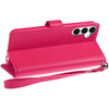 Extra Series Essential Leather Wallet Stand Case for Samsung Galaxy S25 Plus - Pink